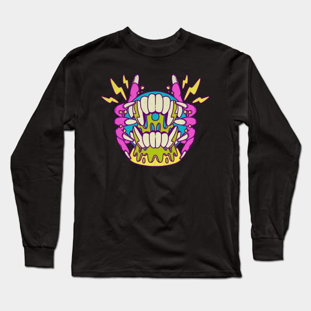 Crystal Skull Long Sleeve T-Shirt by _twrecks_